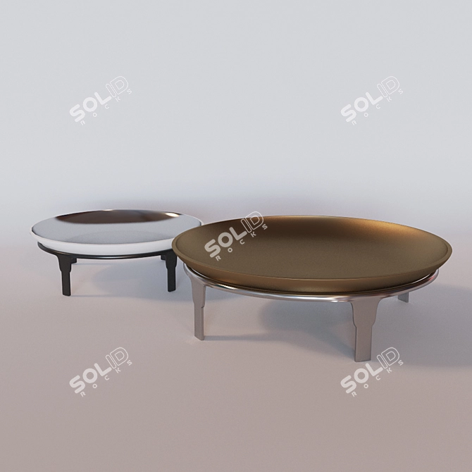 Elegant Roman Decorative Bowls 3D model image 2