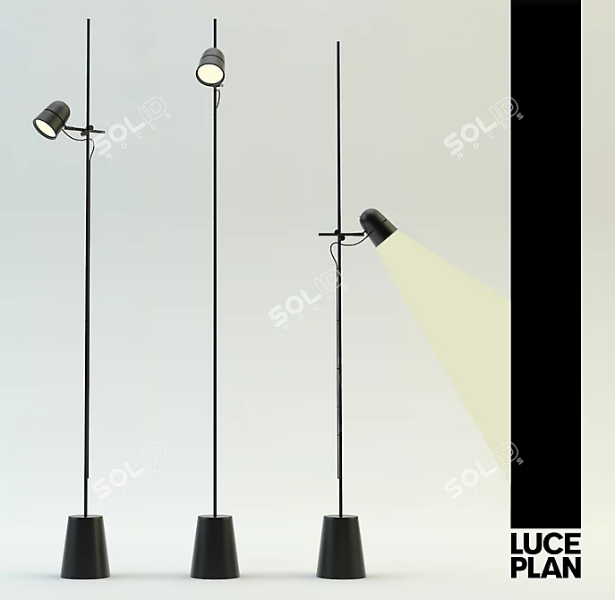 Dynamic Balance Floor Lamp 3D model image 1