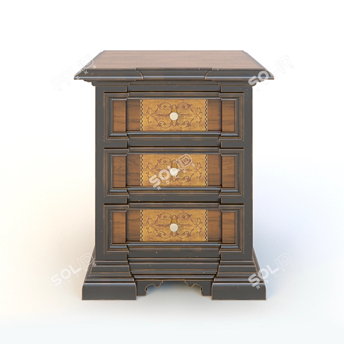 Giovanni Visentin C12 C13 Komod & Tumba 3D model image 3