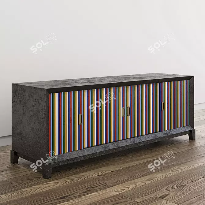 Stylish Harlekin Sideboard 3D model image 1