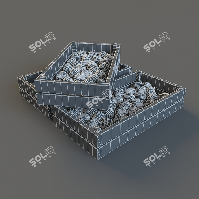 Polygon Apple Variety Collection 3D model image 2