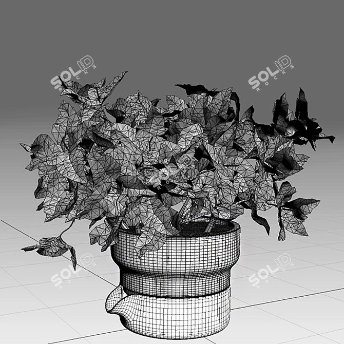 Refreshing Mint Pot: Sagaform's Perfect Herbal Companion 3D model image 3