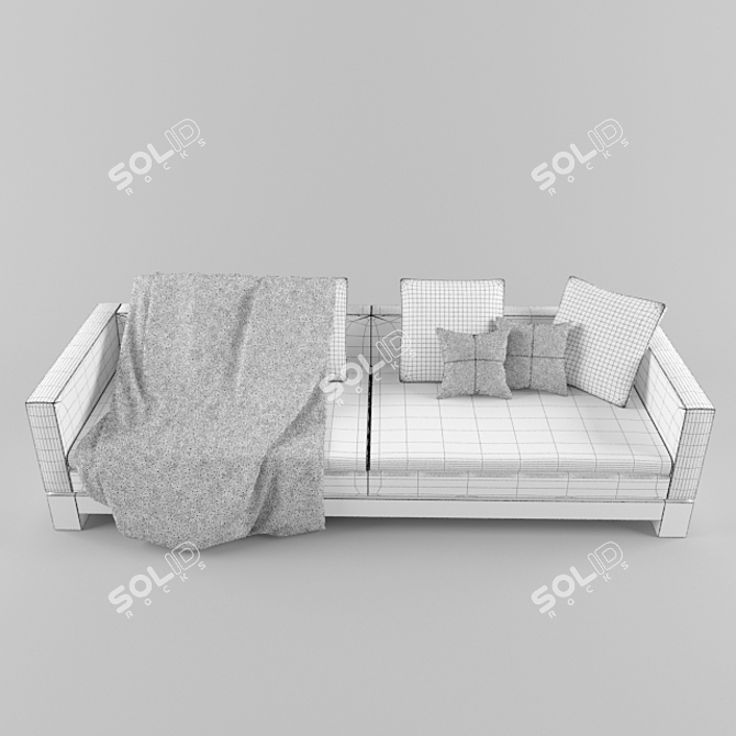 Title: Luxury Minotti Klimt Sofa 3D model image 3