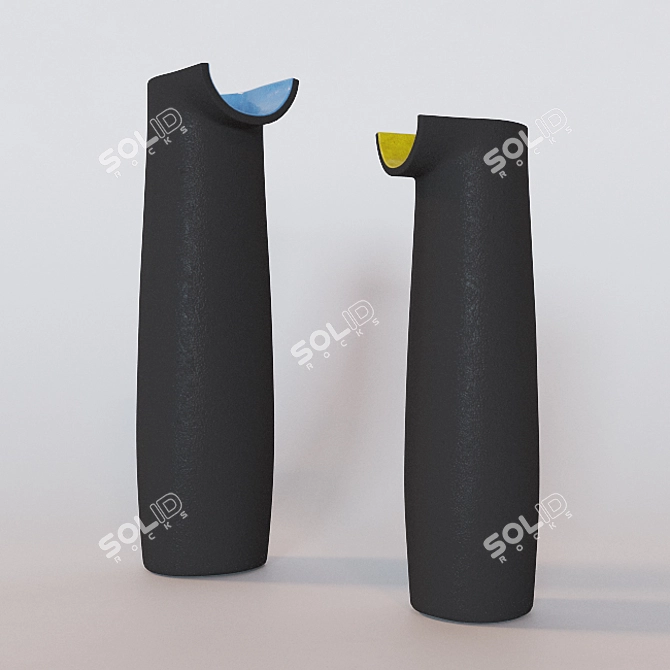 Elegant Roman Vase 3D model image 2