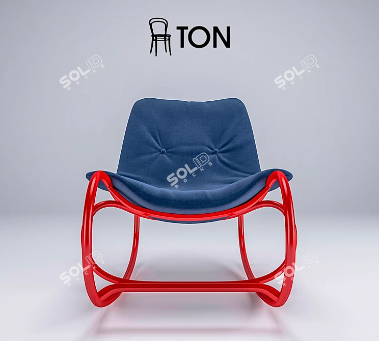 TON Weve Designer Armchair 3D model image 2