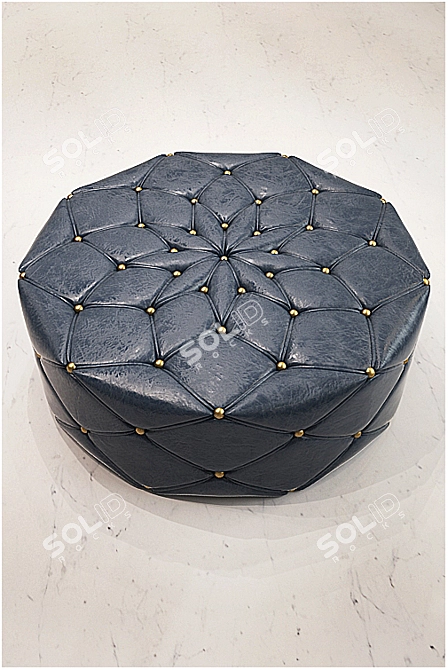 Cozy Comfort: Stylish Pouf Collection 3D model image 2