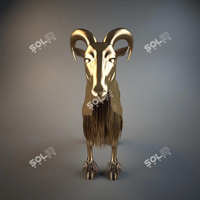 Graceful Gazelle: Majestic Wildlife Creature 3D model image 2