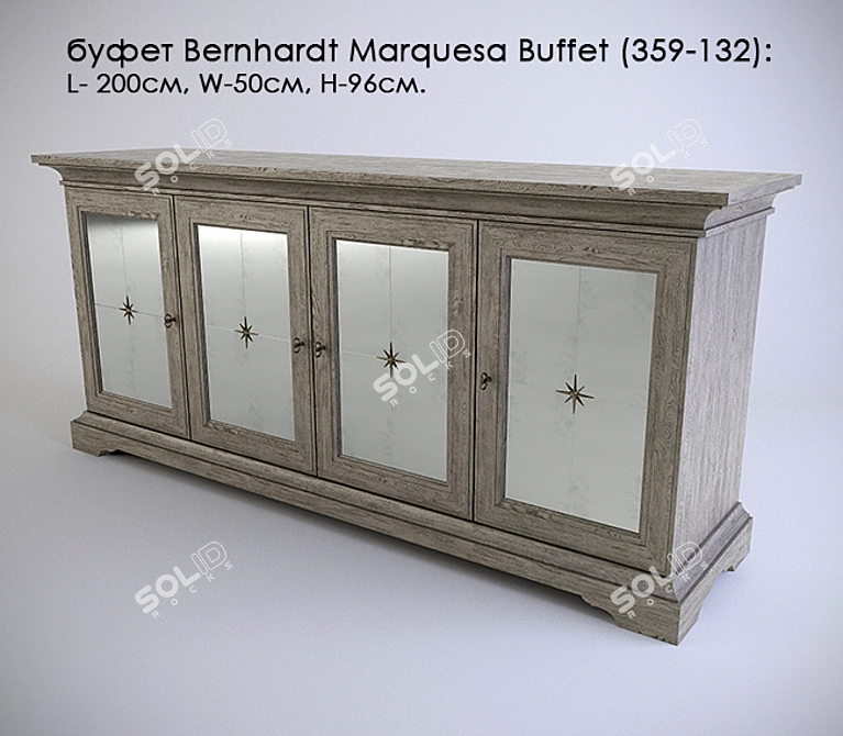 Bernhardt Marquesa Buffet - Elegant and Functional 3D model image 1