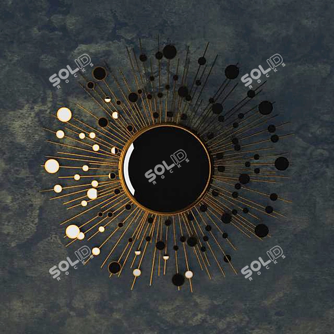 Sunburst Mirror 3D model image 1