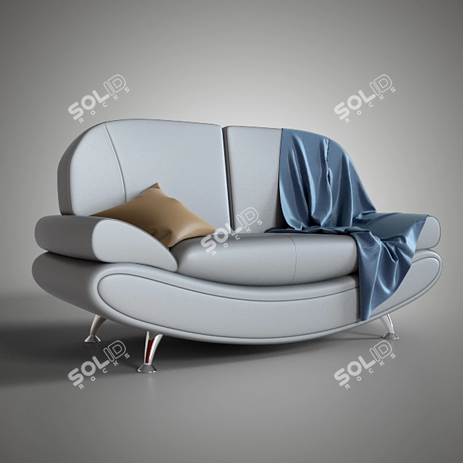 Kalinka 6: Spacious and Stylish Sofa 3D model image 1