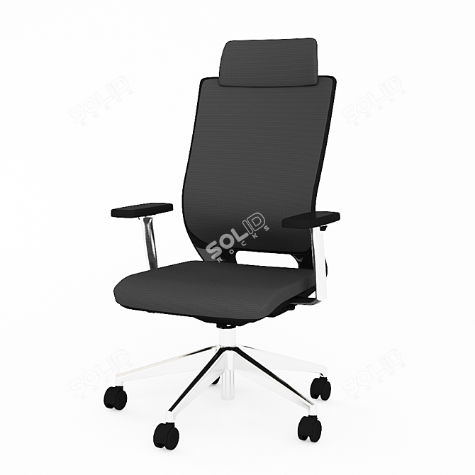 Modern Mesh Office Chair 3D model image 1