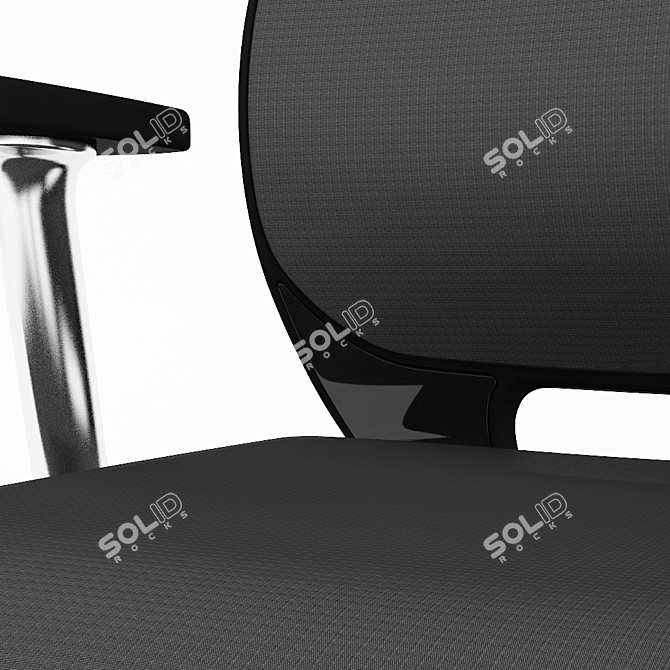 Modern Mesh Office Chair 3D model image 3