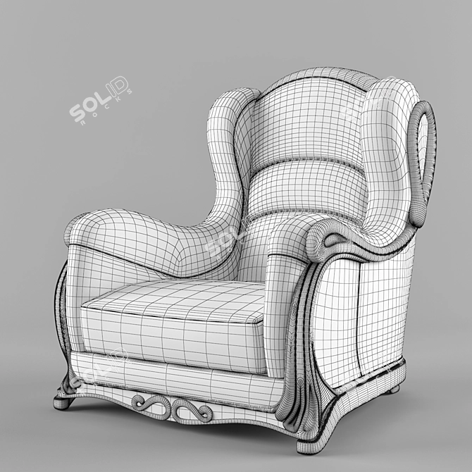 Satis Roger: Compact & Stylish Sofa 3D model image 2