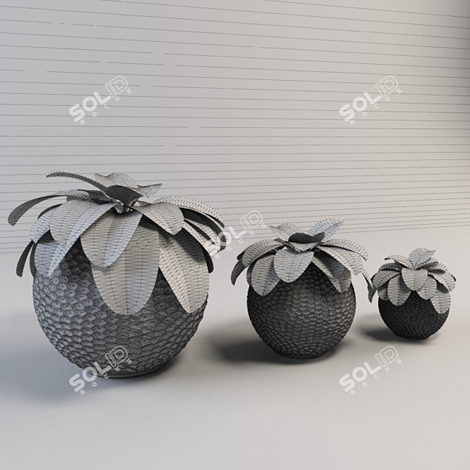 Spherical Plant Vase: Elegant & Large 3D model image 3