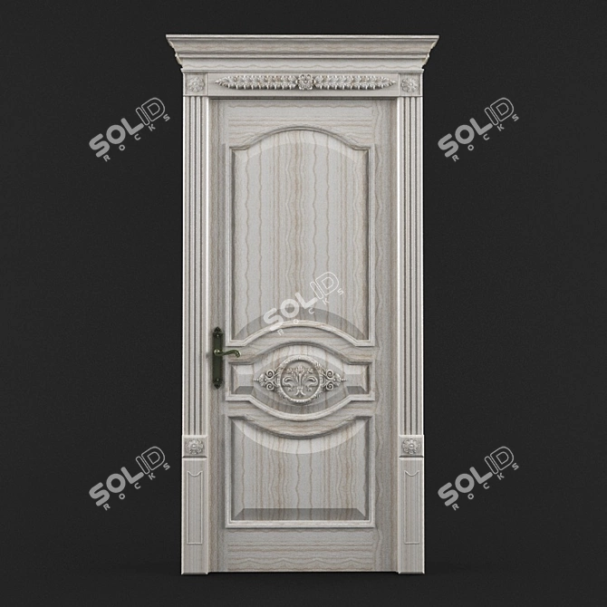 Elegant Versailles Door 3D model image 1