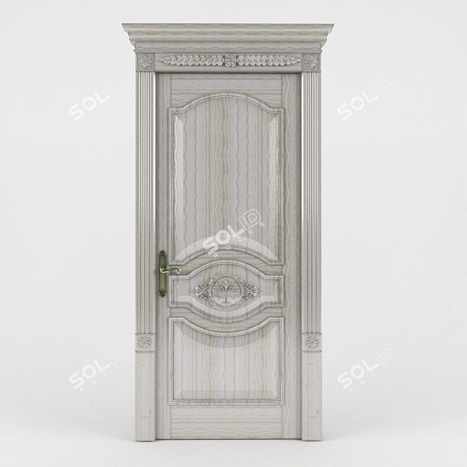 Elegant Versailles Door 3D model image 2