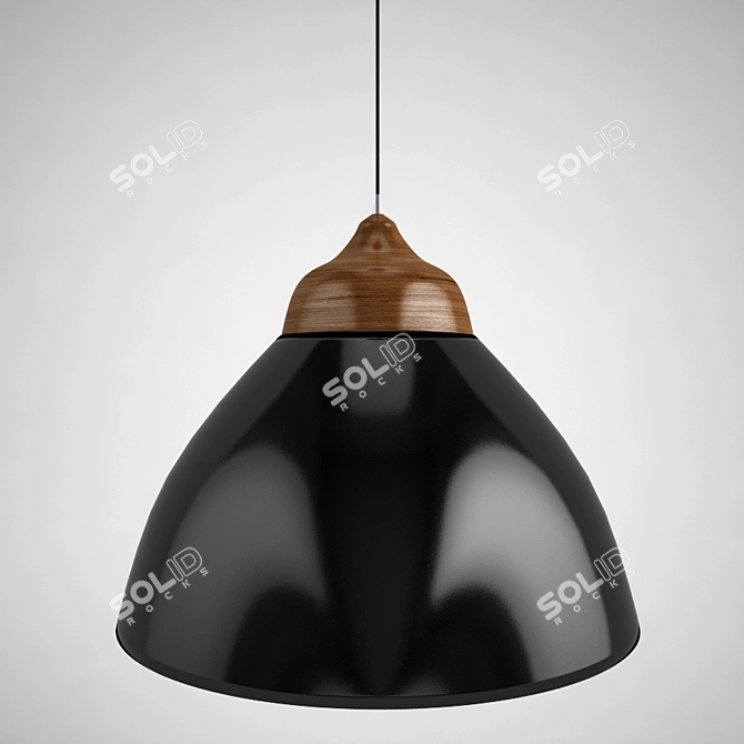 Elegant Vray Pendant Lamp 3D model image 1