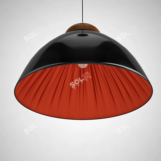 Elegant Vray Pendant Lamp 3D model image 2