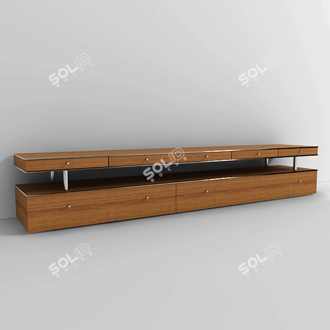 Classy TV Stand 3D model image 1