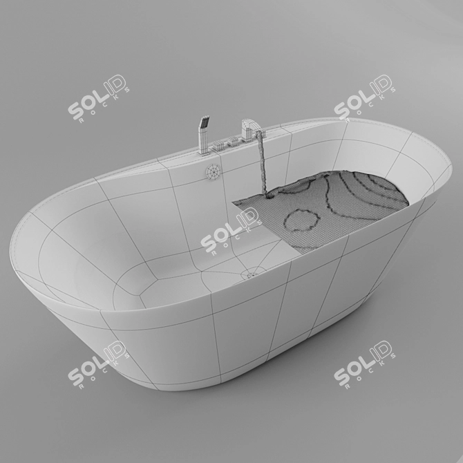 Luxury BelBagno BB14 Bathtub 3D model image 3