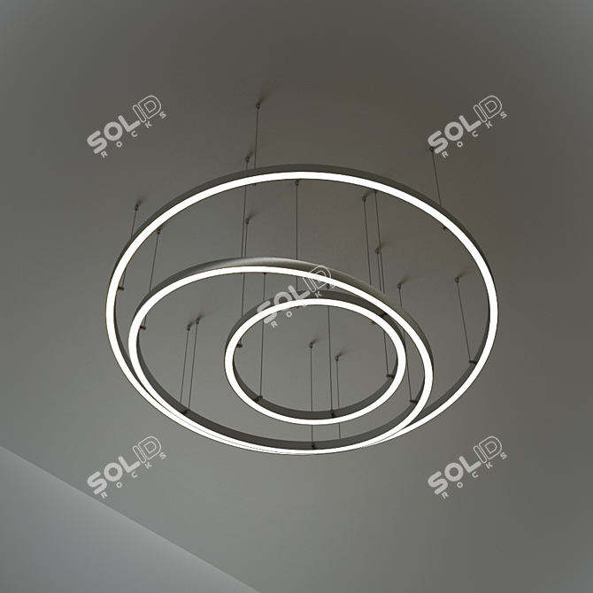 Elegant Toccata Chandelier 3D model image 1