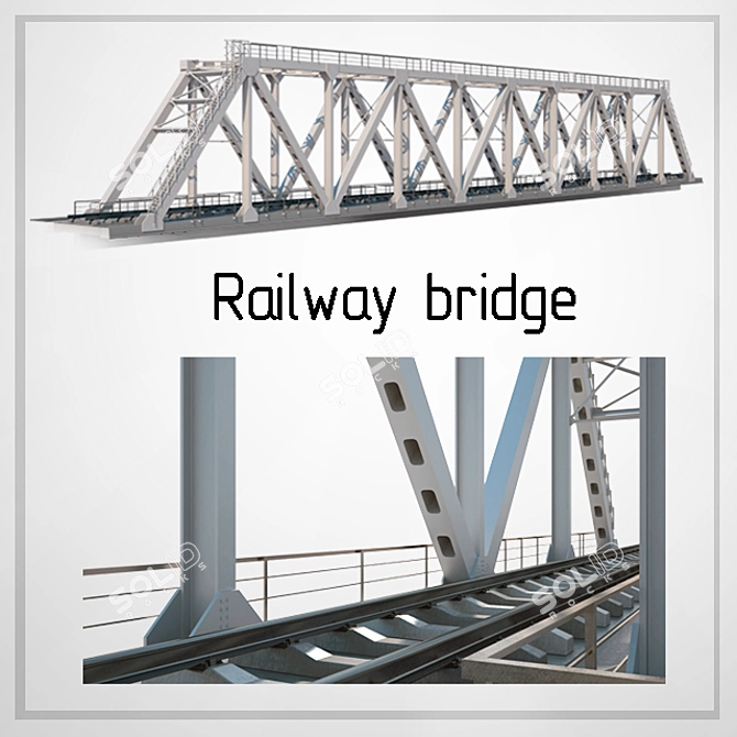 Voronezh Railroad Bridge 3D model image 1