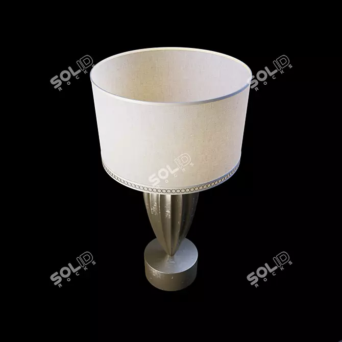Title: Elegant Allegretto Gold Art Lamp 3D model image 2