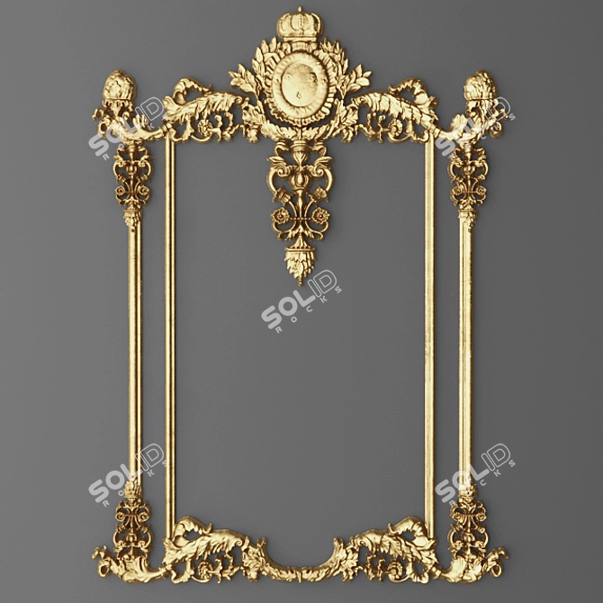  Elegant Stucco Frame 3D model image 1