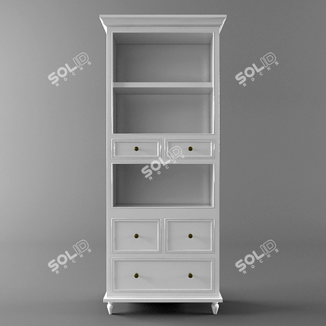 Elegant V-Ray Sideboard 3D model image 1