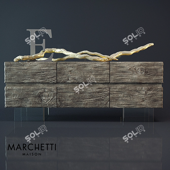 Marchetti Maison - Elegant Luxury Comode 3D model image 1