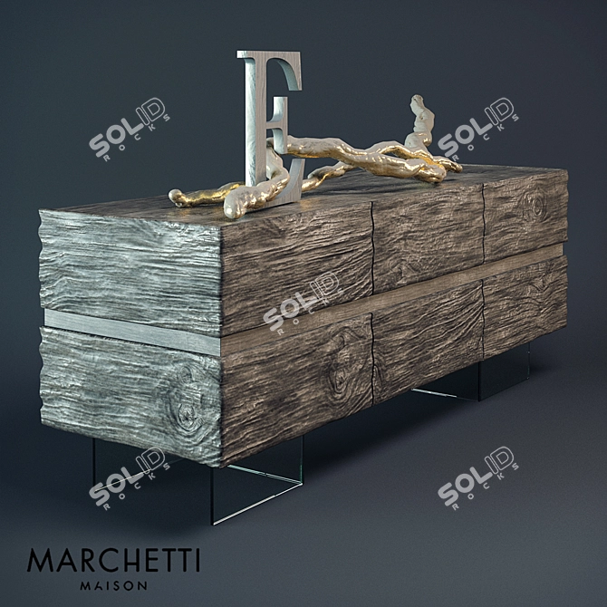 Marchetti Maison - Elegant Luxury Comode 3D model image 2