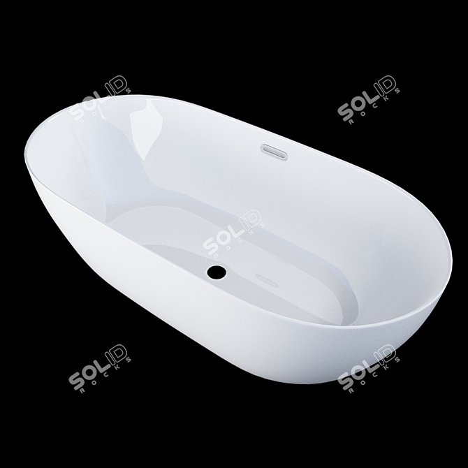 Luxury Rectangular Bath: Ravak Freedom 3D model image 1