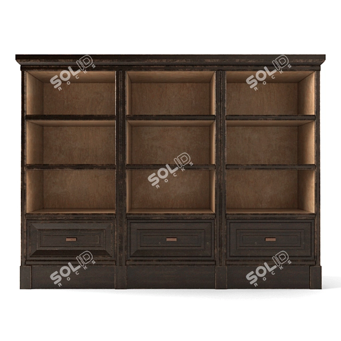 Classic Style Shelving 3D model image 1