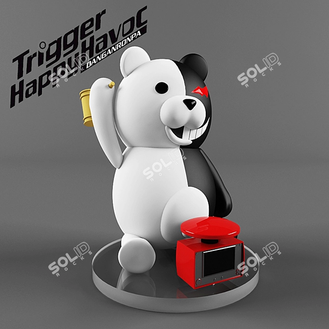 Ultimate Despair: Monokuma 3D model image 2