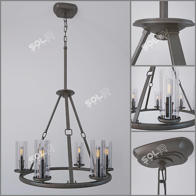 Hinkley Dakota 4788OZ Chandelier 3D model image 1