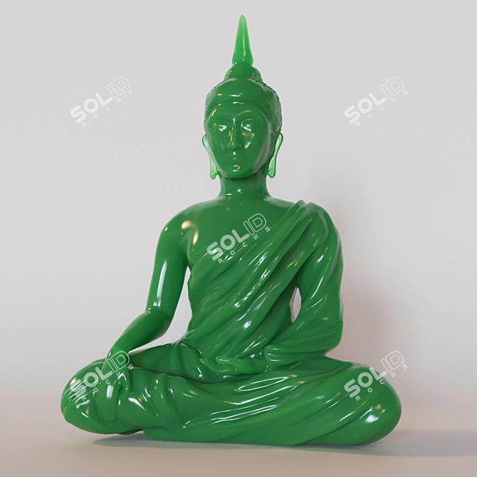 Eternal Serenity: 2011 Buddha Statue 3D model image 1