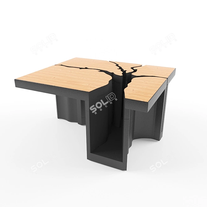 Modern Design Table 3D model image 1