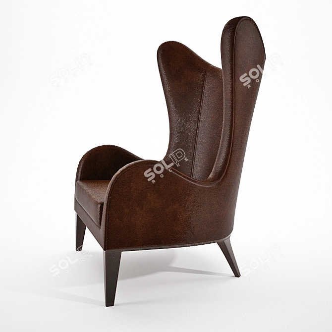 Elegant Damien Langlois Chair 3D model image 2