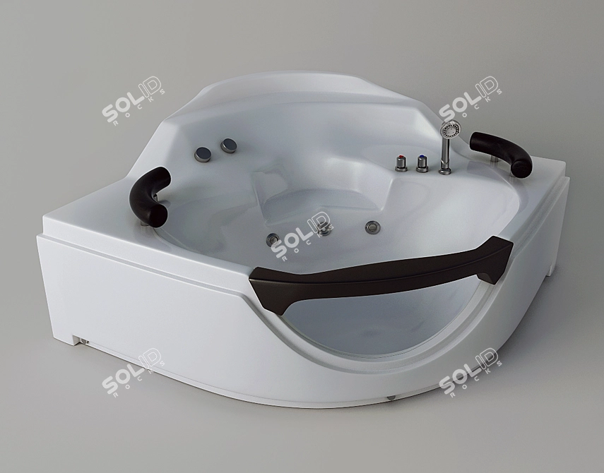 Luxury Hydrotherapy Spa: Jacuzzi-ESTETICO F-1550 3D model image 1