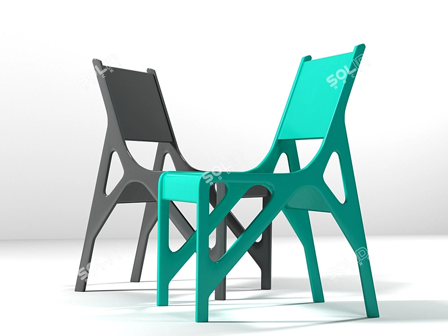 Turkish Naifdesign Mono Chair 3D model image 1