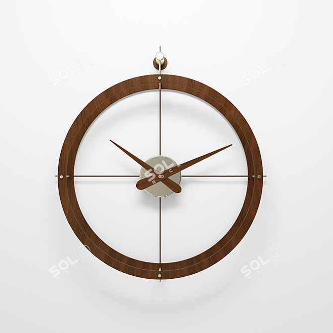 Sleek EN PUNTO Clock - Spain 3D model image 2