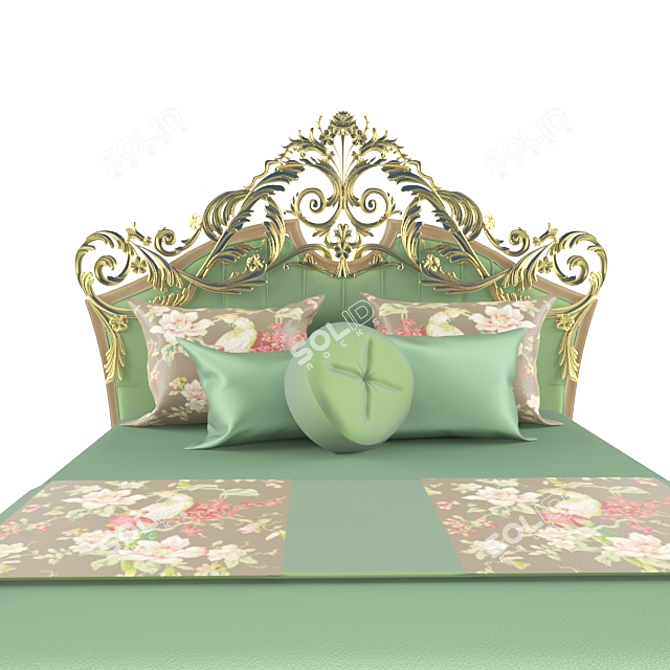 Elegant Jadore Bed: Luxurious Comfort 3D model image 2