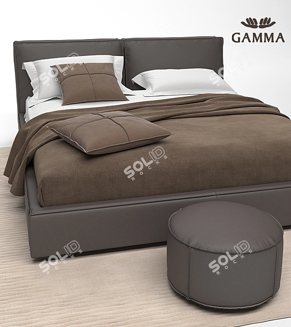 Luxury Bond Night Bed 3D model image 1