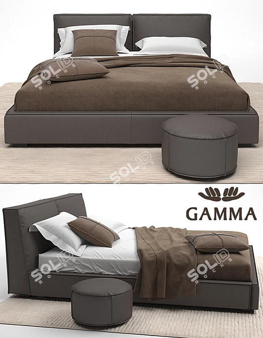 Luxury Bond Night Bed 3D model image 2