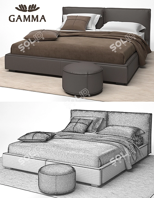 Luxury Bond Night Bed 3D model image 3