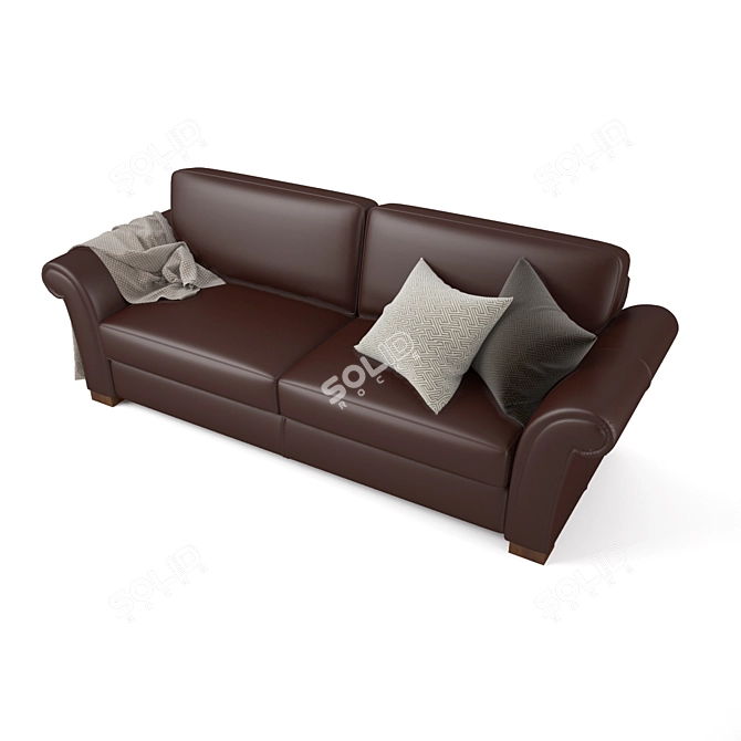 Title: Natuzzi Inga Sofa: Exquisite Comfort 3D model image 2