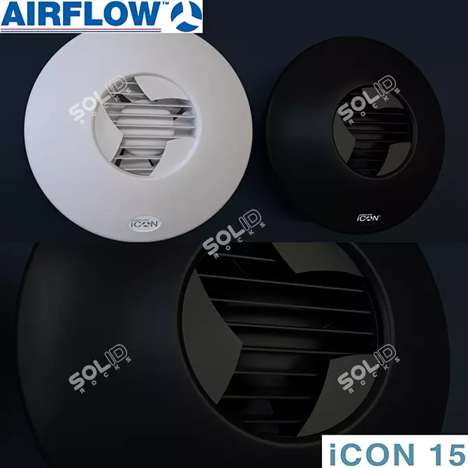 Sleek and Silent: Airflow ICON 15 3D model image 1