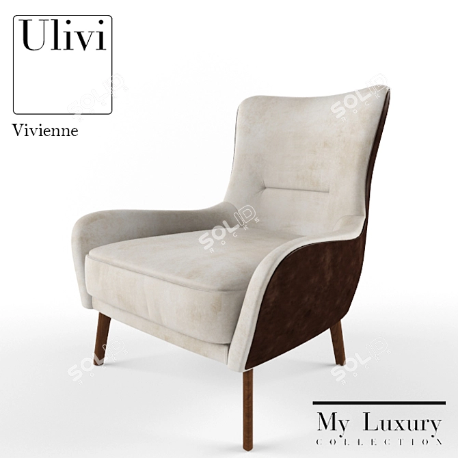 Elegant Vivienne Chair by Ulivi 3D model image 1