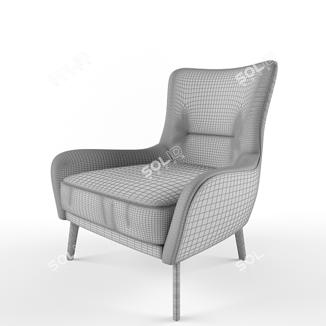 Elegant Vivienne Chair by Ulivi 3D model image 3