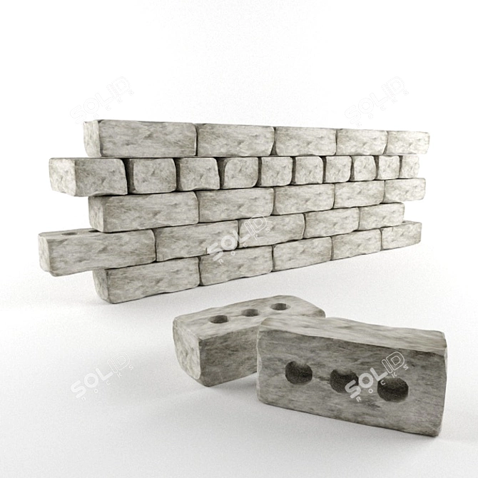 Vray 2014 Model Brick 3D model image 1